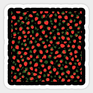 strawberry pattern Sticker